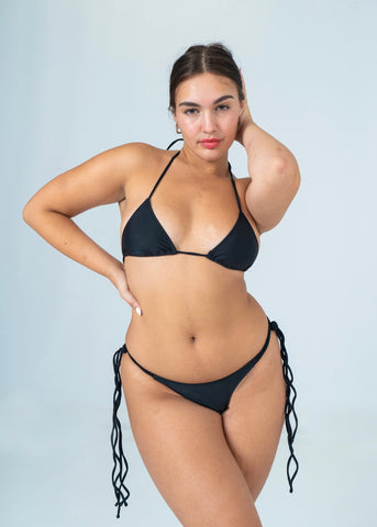Black Bikini Top | Halter Bikini Top | Tinye Swimwear