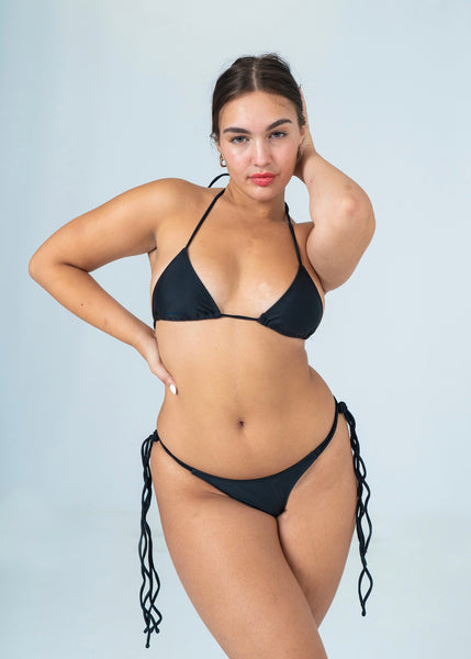 Black Bikini Set | Black Triangle Bikini | Tinye Swimwear